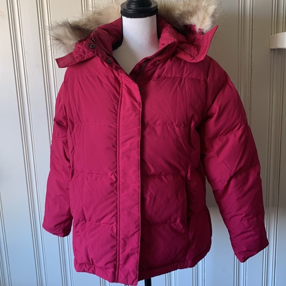 L.L. Bean Puffer Coat Raspberry Size SP - Picture 2 of 8